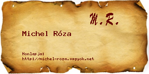 Michel Róza névjegykártya