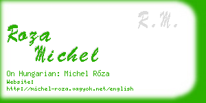 roza michel business card
